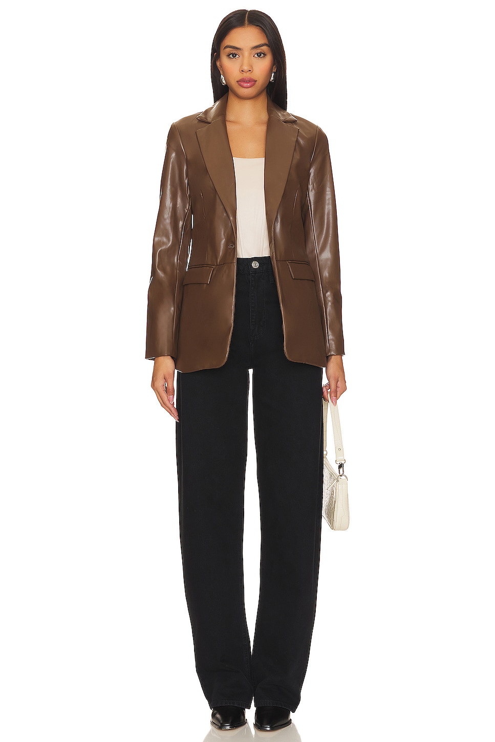 REMI x REVOLVE Ali Faux Leather Corset Top