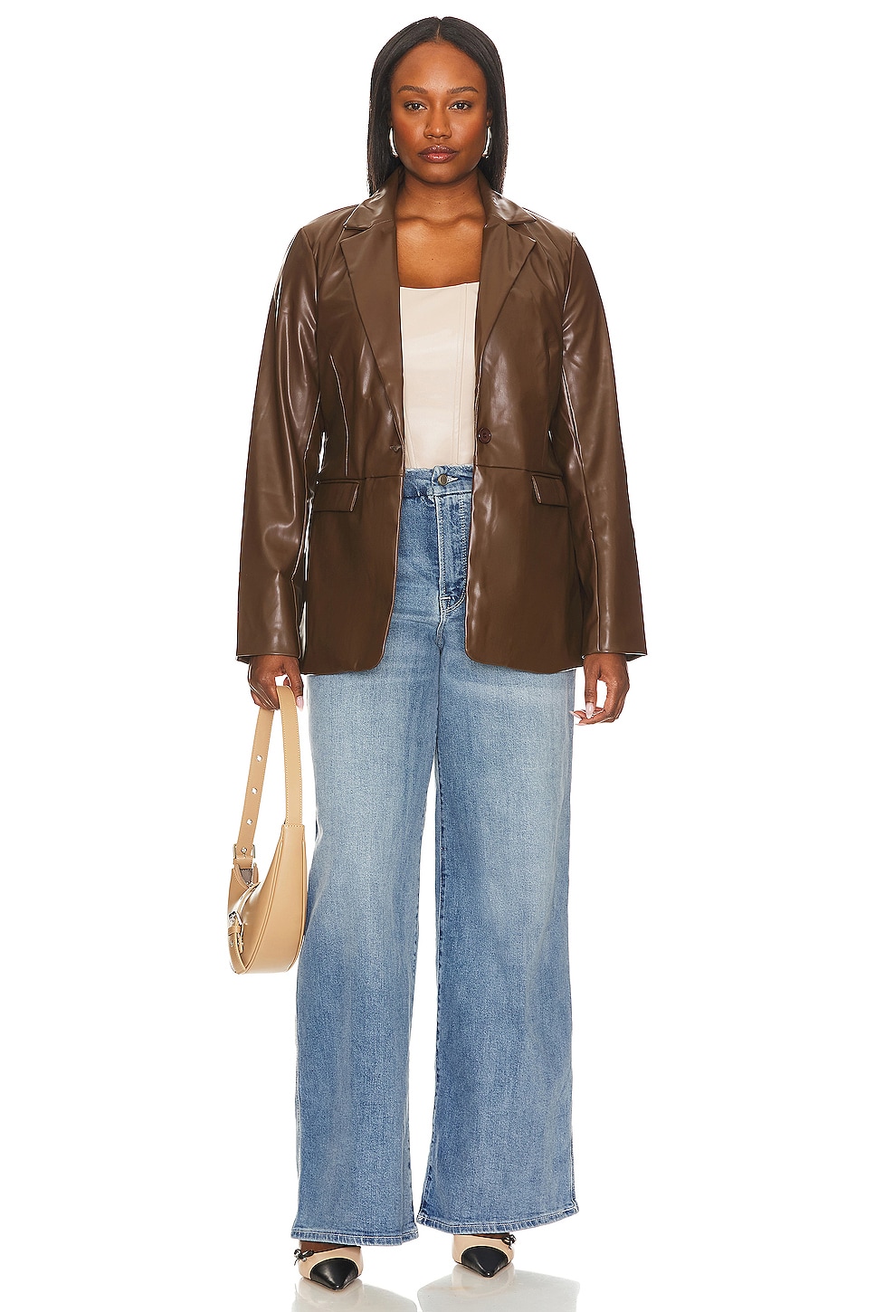 REMI x REVOLVE Ali Faux Leather Corset Top