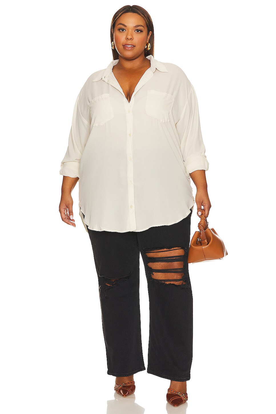 REMI x REVOLVE Michelle Button Up Shirt thumbnail