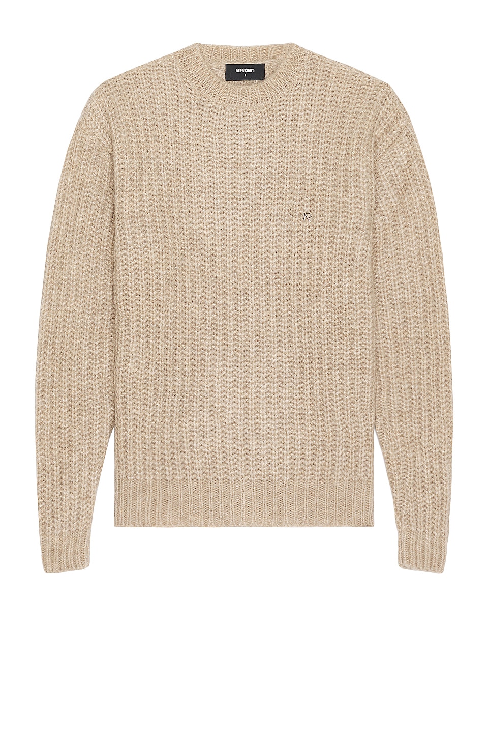 REPRESENT Heavy Rib Knitted Sweater in Wheat | REVOLVE