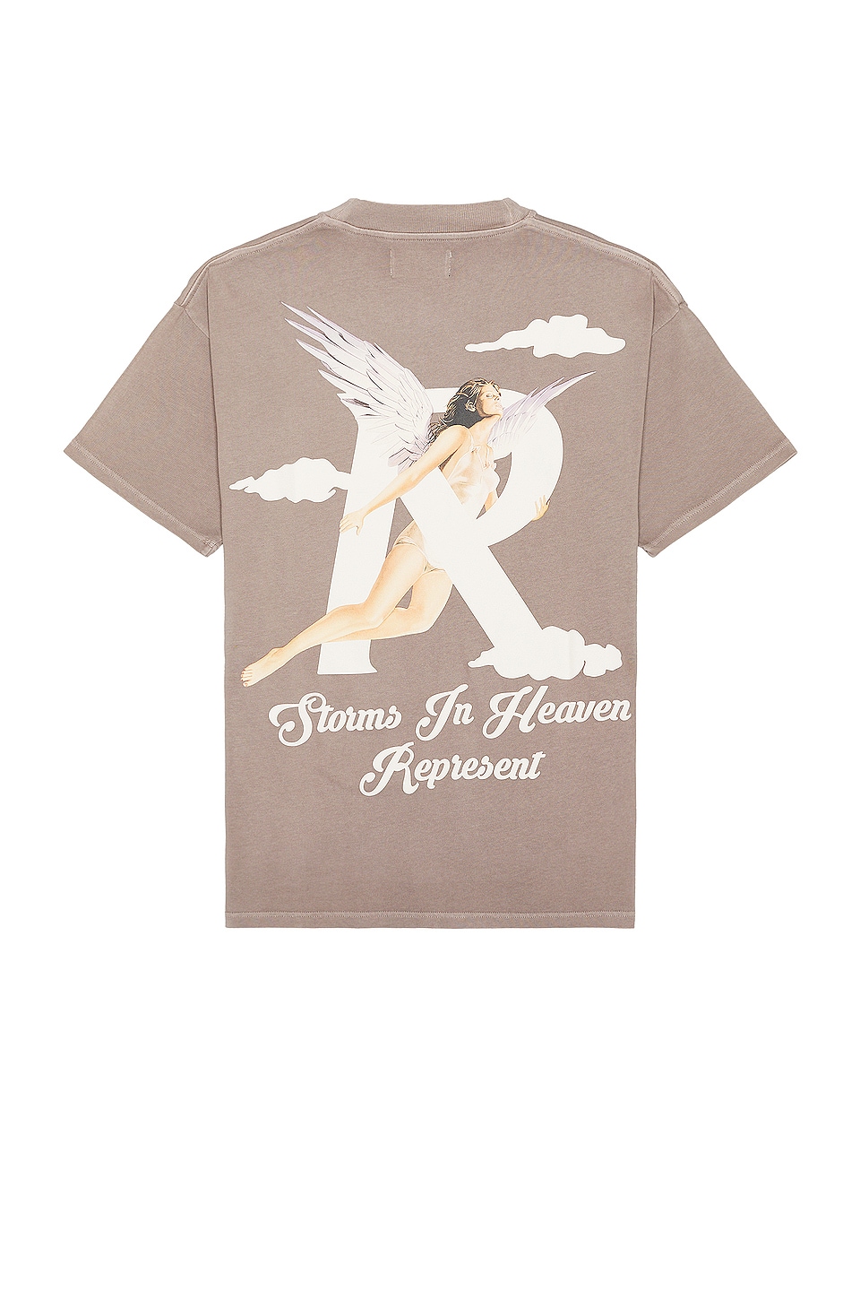 Represent Storms In Heaven T Shirt In Mushroom Revolve