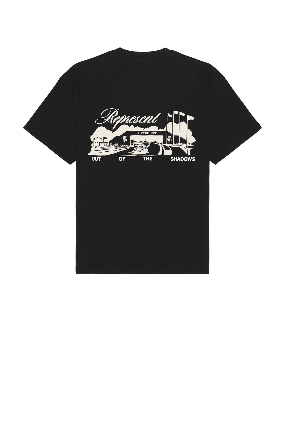 ☆韓国☆［ESCAPEFROM］Red ESCF Logo Long Sleeve Black M,L REPRESENT Race Way T-Shirt in Jet Black | REVOLVE