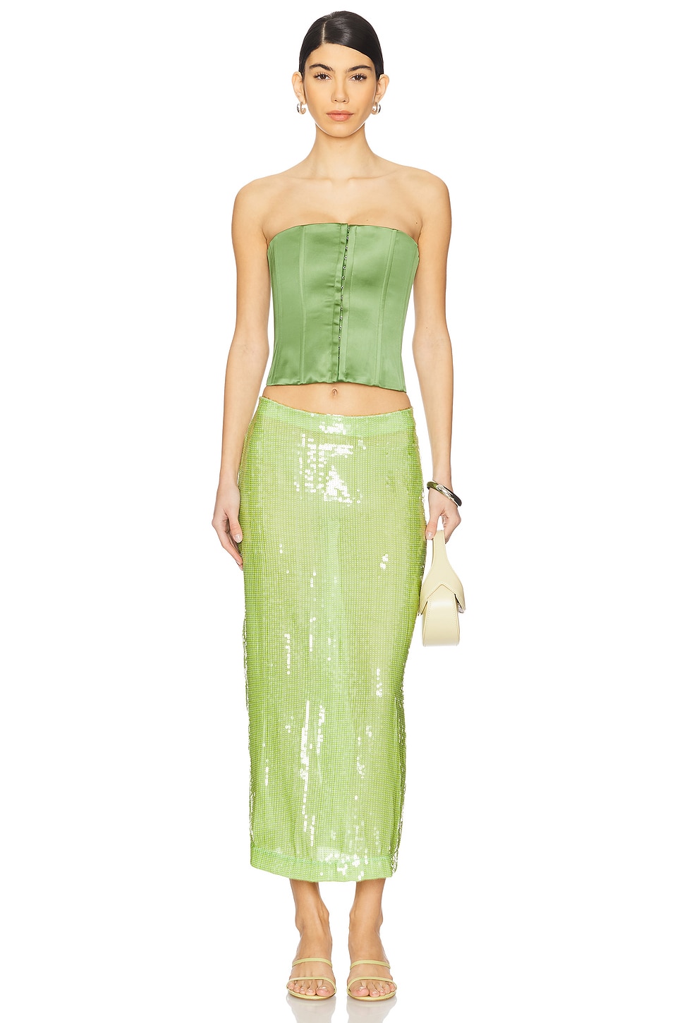 Rezek Studio Sequin Long Skirt