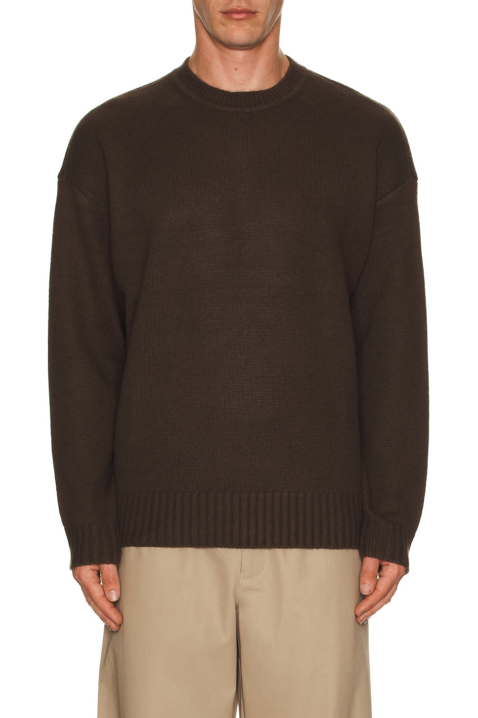 Rag \u0026 Bone Clarkson Crew Sweater in Slate Brown | REVOLVE