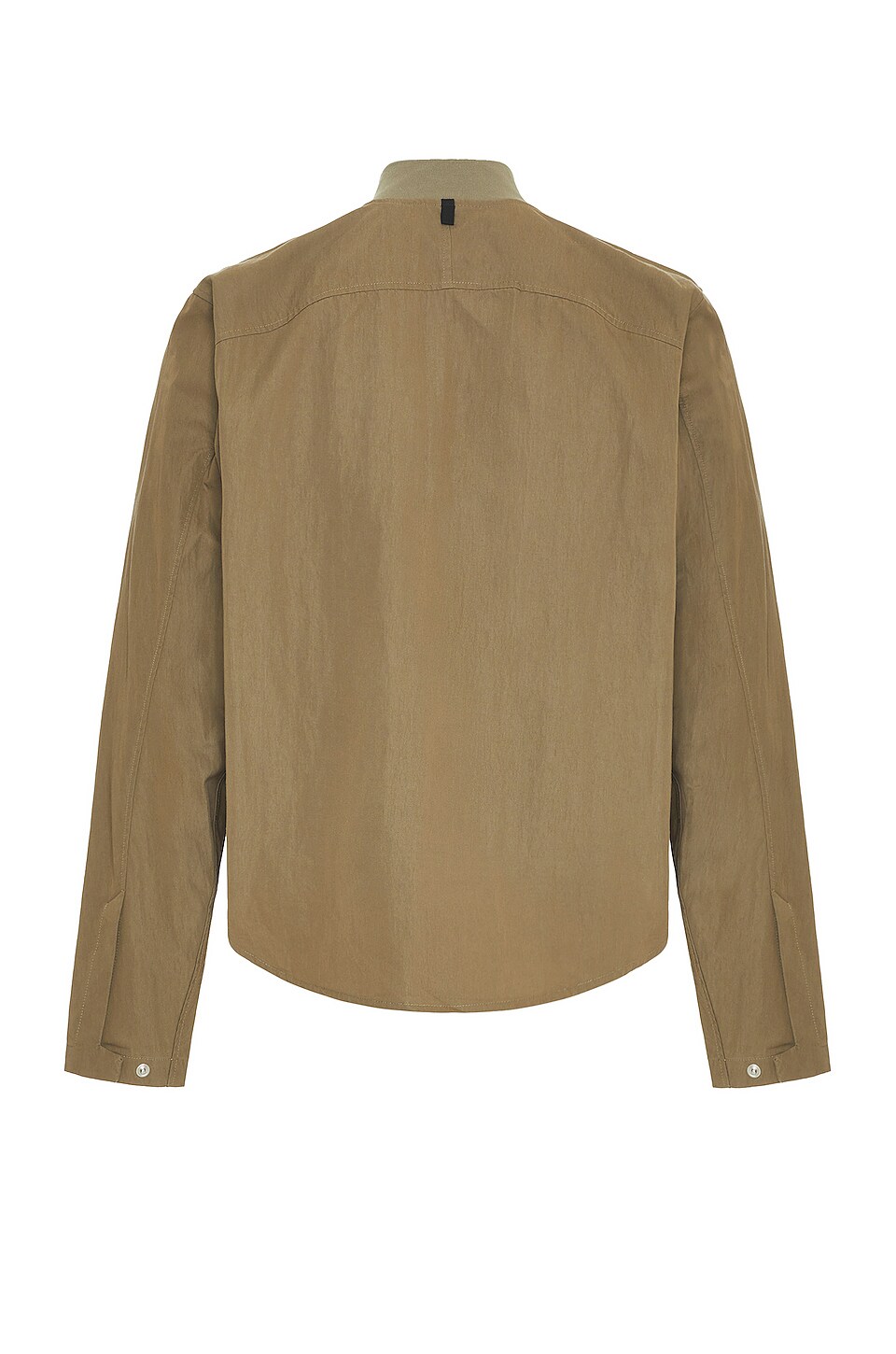 Rag & Bone Paperweight Bomber Shirt in Olive Green