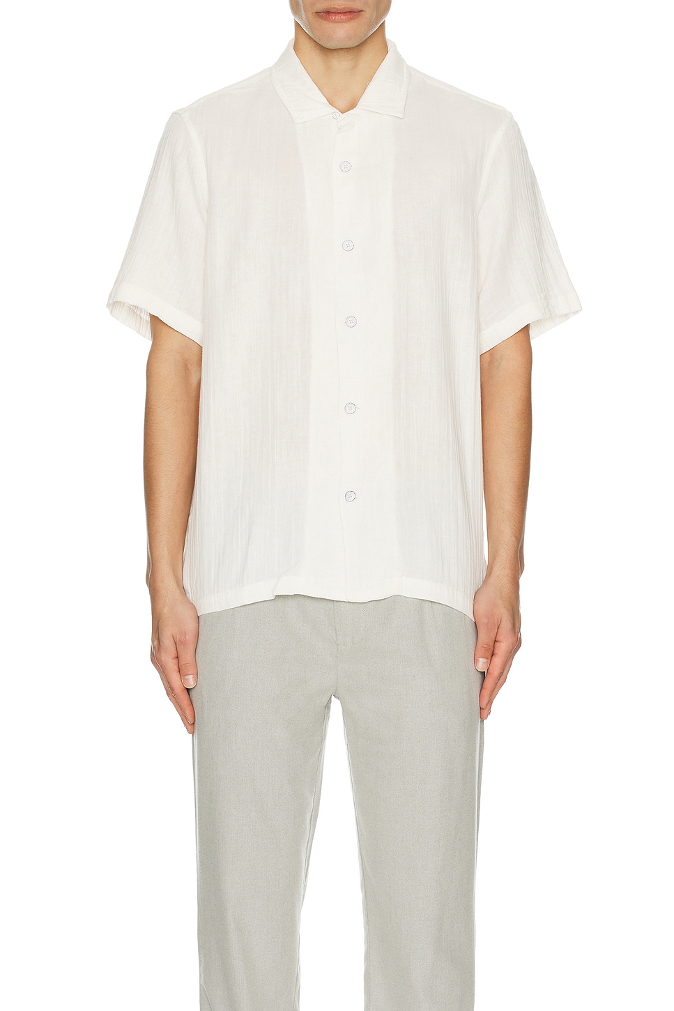 Rag & Bone Avery Gauze Shirt in White | REVOLVE
