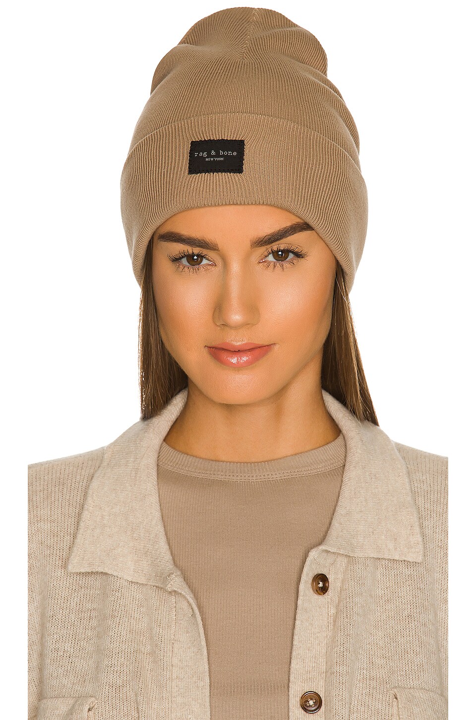 Rag \u0026 Bone Addison Beanie in Vanilla 