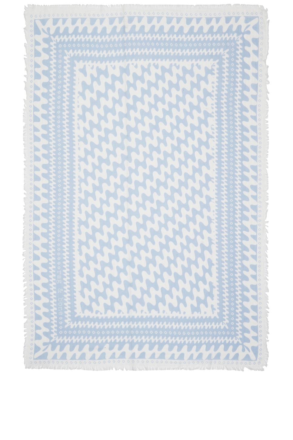 Astra Swiggly Scarf in Pale Blue