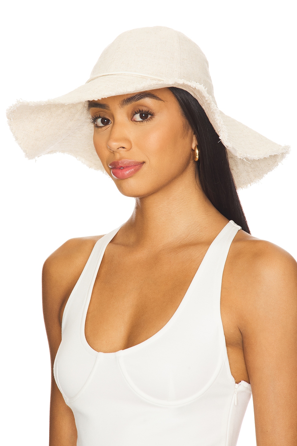 Rag & bone hat Jade Rollable Raffia Bucket Hat - Natural | rag & bone main image 3