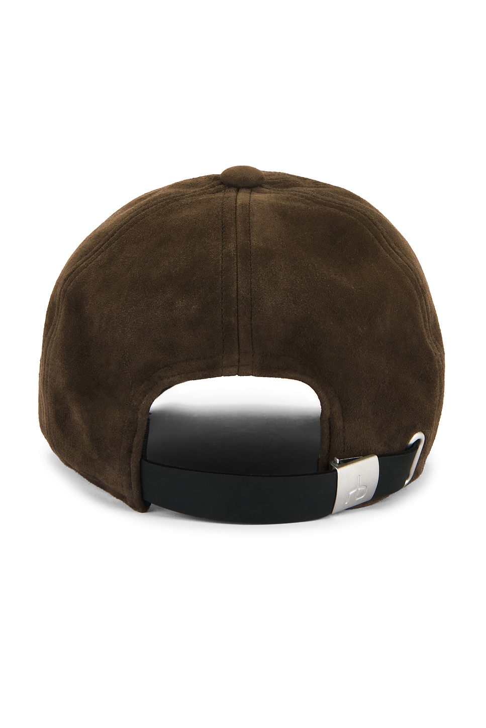 Rag & Bone Harlow Baseball Cap in Dark Espresso Suede | REVOLVE