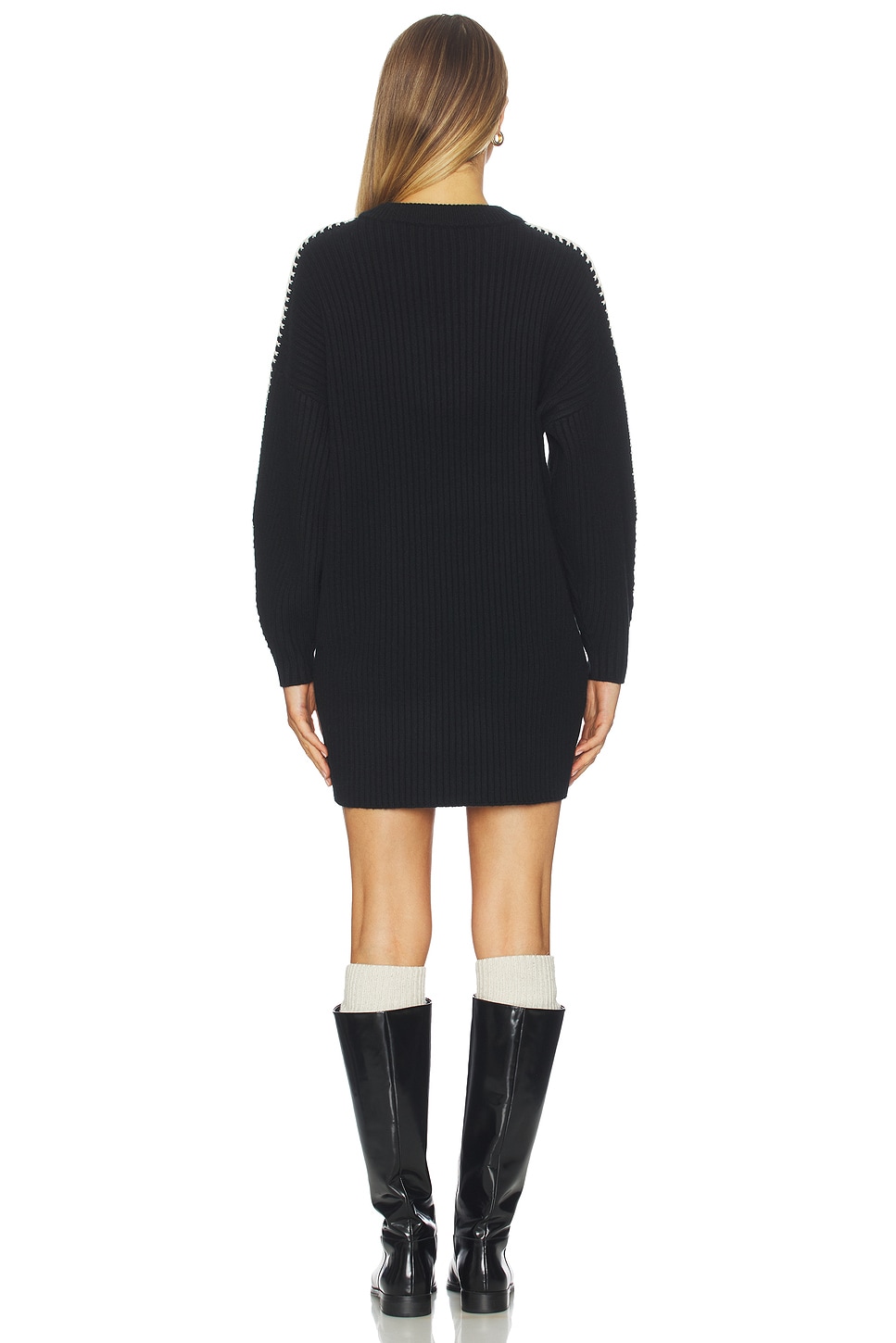 black crew neck mini dress Rag & Bone Ingrid in BB Exclusives SIZE:SM Long Black Gowns | day wear