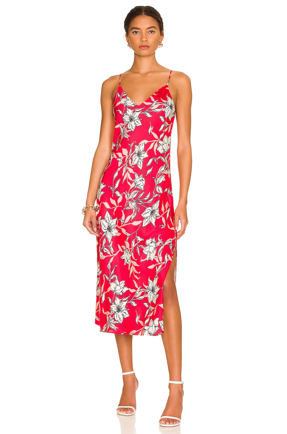 Rag & Bone Mallory Floral Slip Dress in Red Floral REVOLVE
