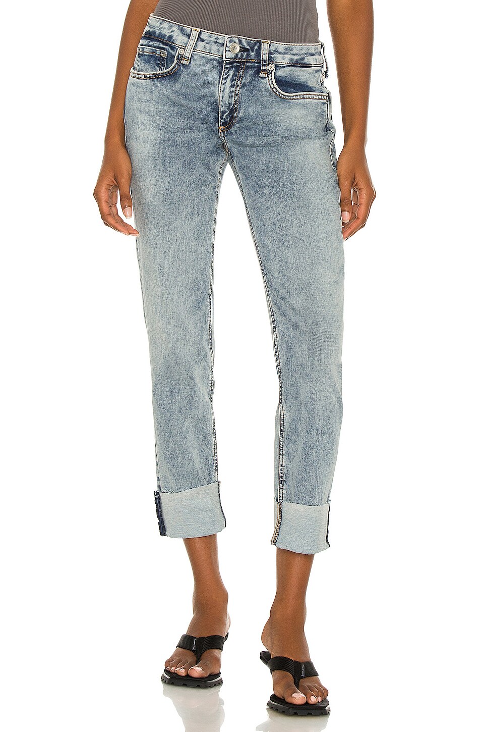 Rag & Bone Dre Low Rise Slim Boyfriend Jean in Nora | REVOLVE