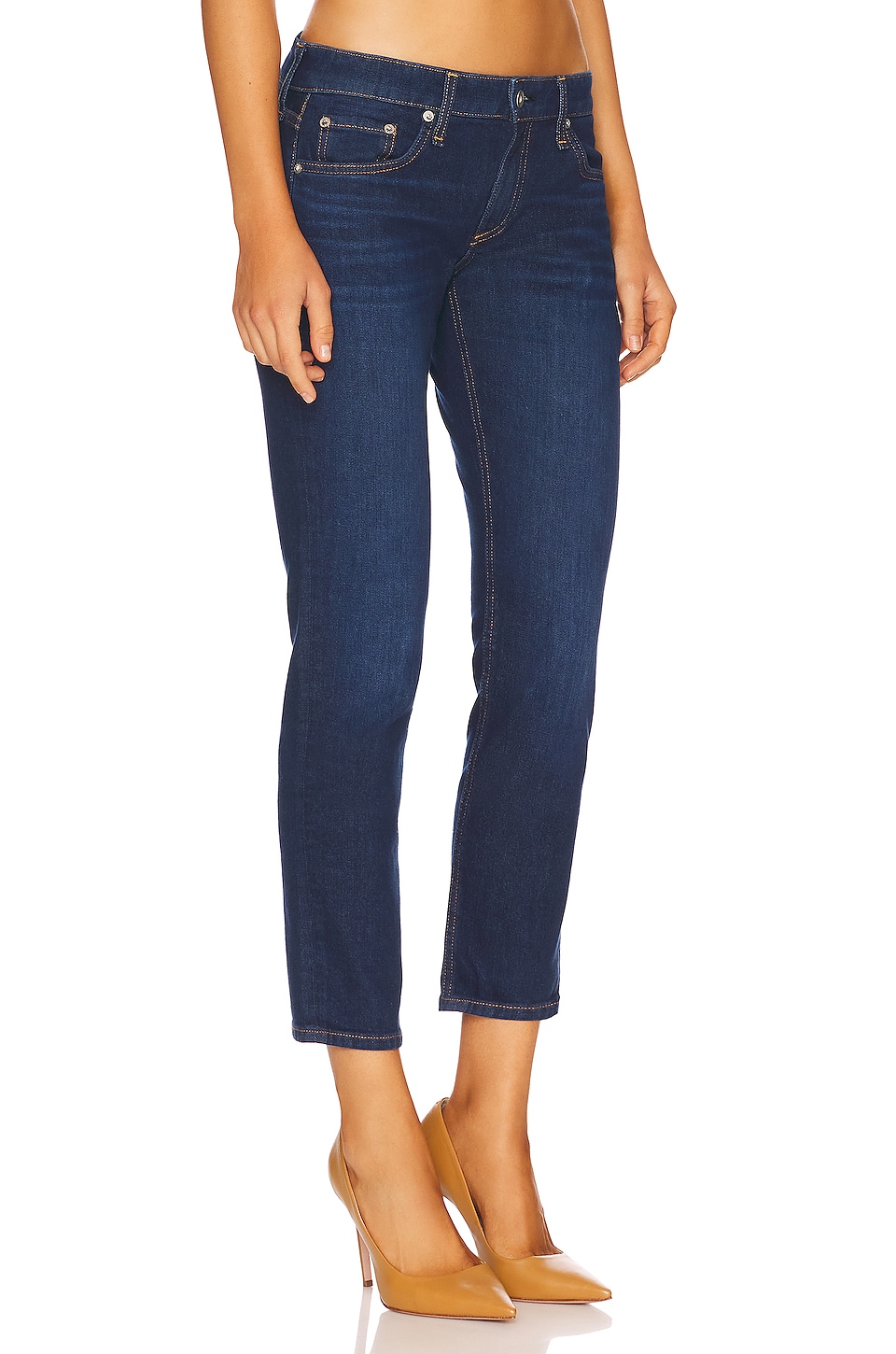 Rag & Bone Dre Low-Rise Slim Boyfriend in Cambria
