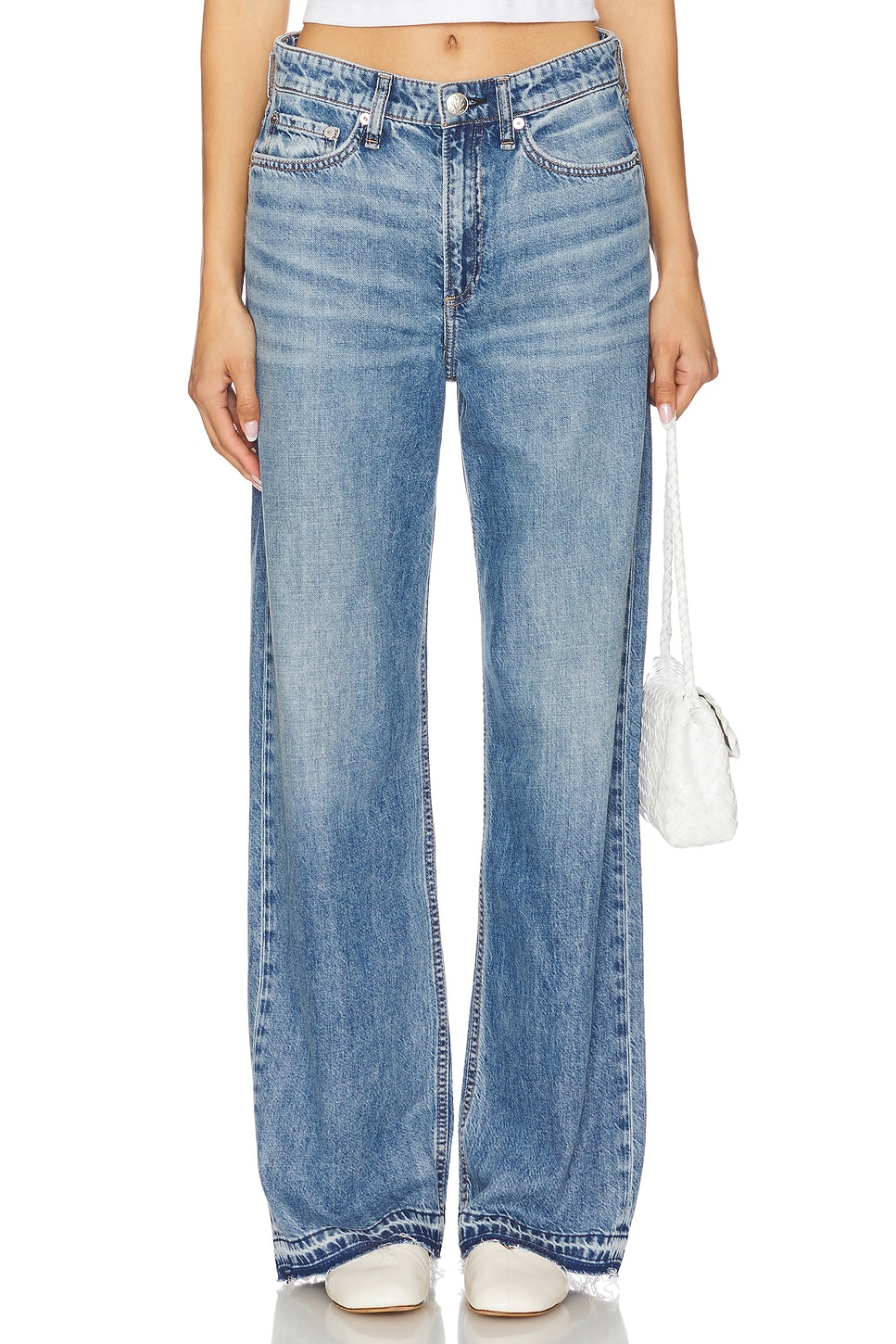 ファッション雑貨・小物その他 Featherweight Logan Mid-Rise Wide Leg Jeans Rag & Bone Featherweight Logan Mid Rise Wide Leg Jeans in