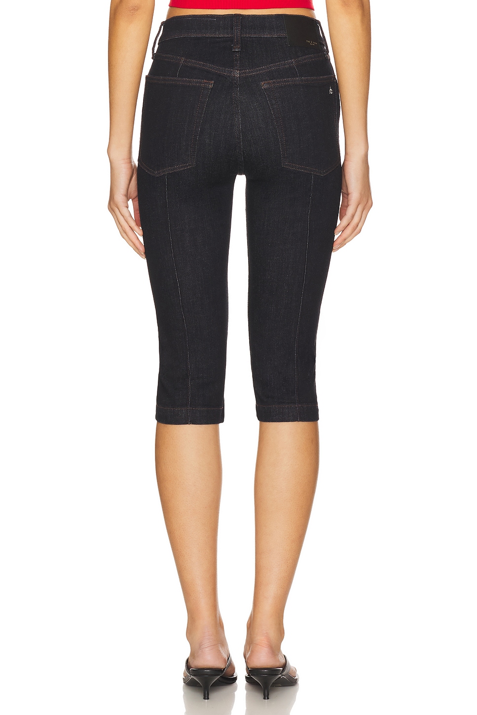 Flexi Kit Mid Rise Capri Jeans - Thumbnail 4