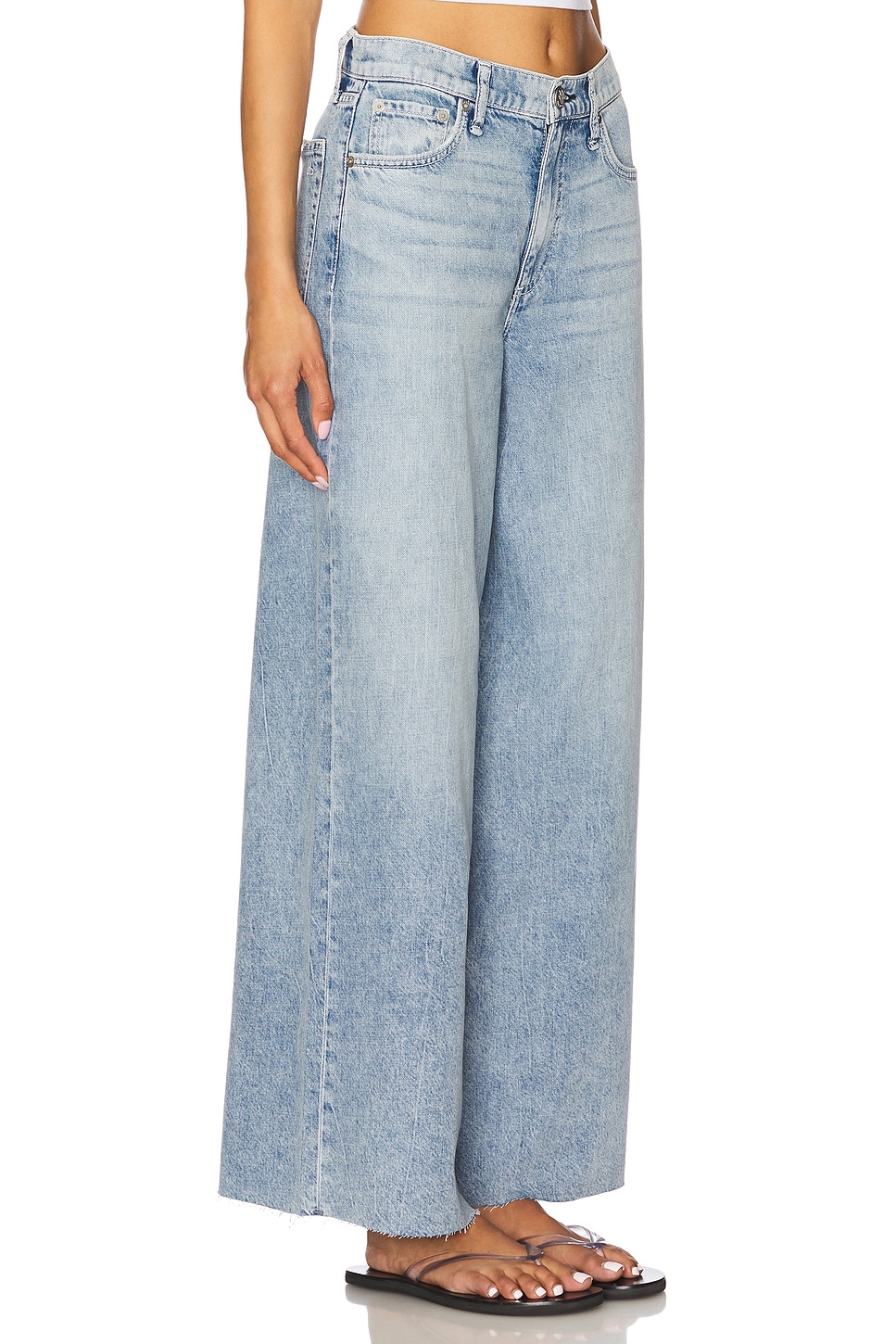 rag & bone Featherweight Sofie High Rise Wide Leg Jeans thumbnail