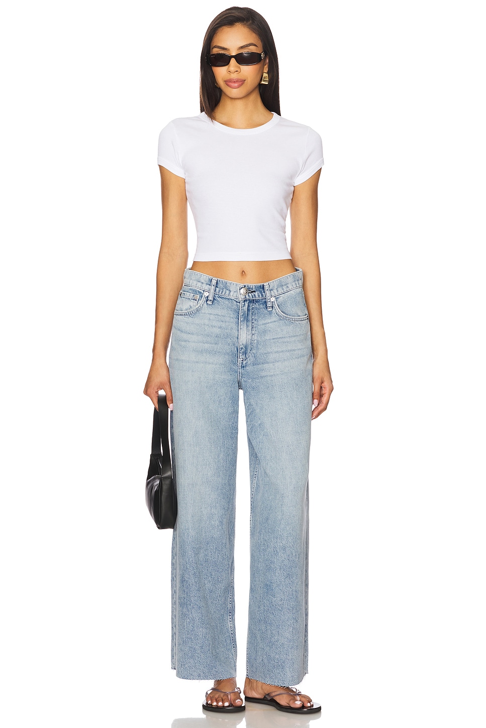 rag & bone Featherweight Sofie High Rise Wide Leg Jeans thumbnail