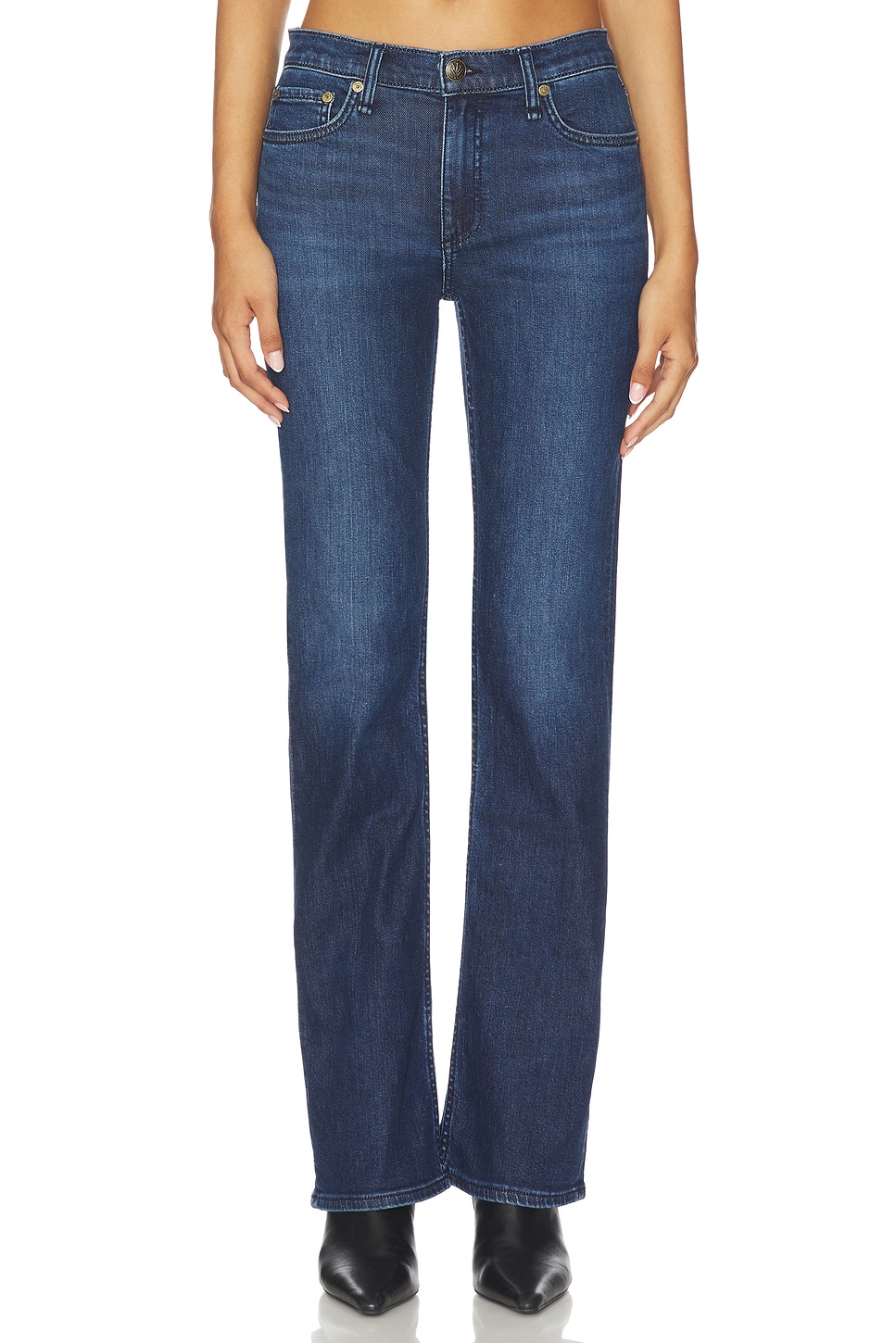 Rag & Bone Peyton Mid-Rise Bootcut Jeans in Rhinebeck | REVOLVE