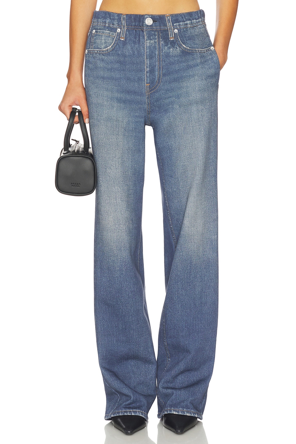 x REVOLVE Miramar Fleece Wide Leg Jeans