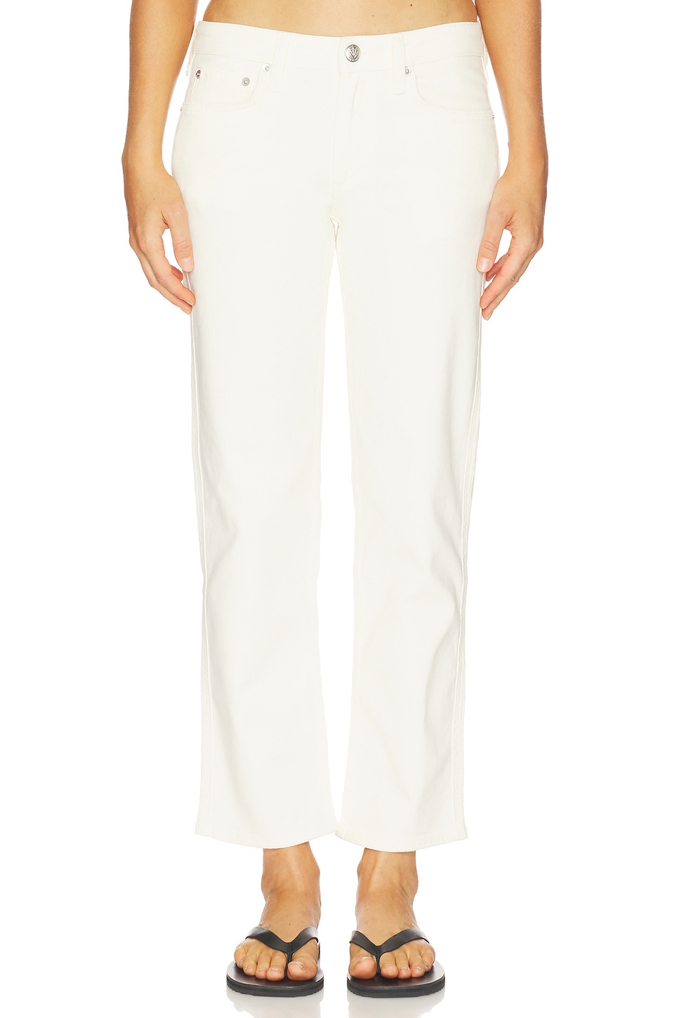 Harlow Low Rise Ankle Straight Jeans - thumbnail 2