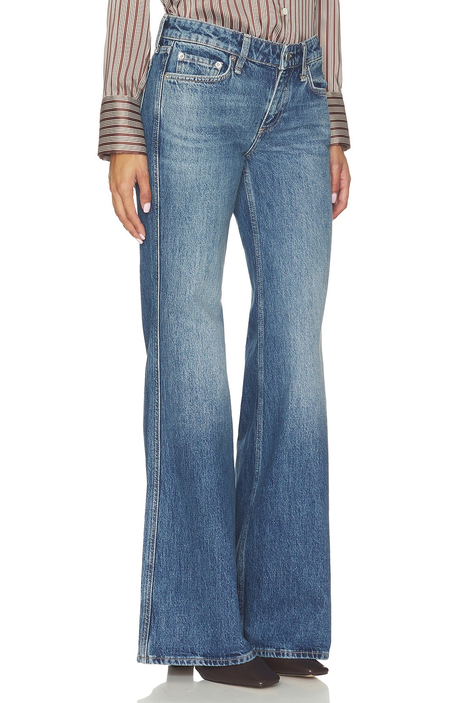 rag & bone Josie Low Rise Relaxed Flare Jeans