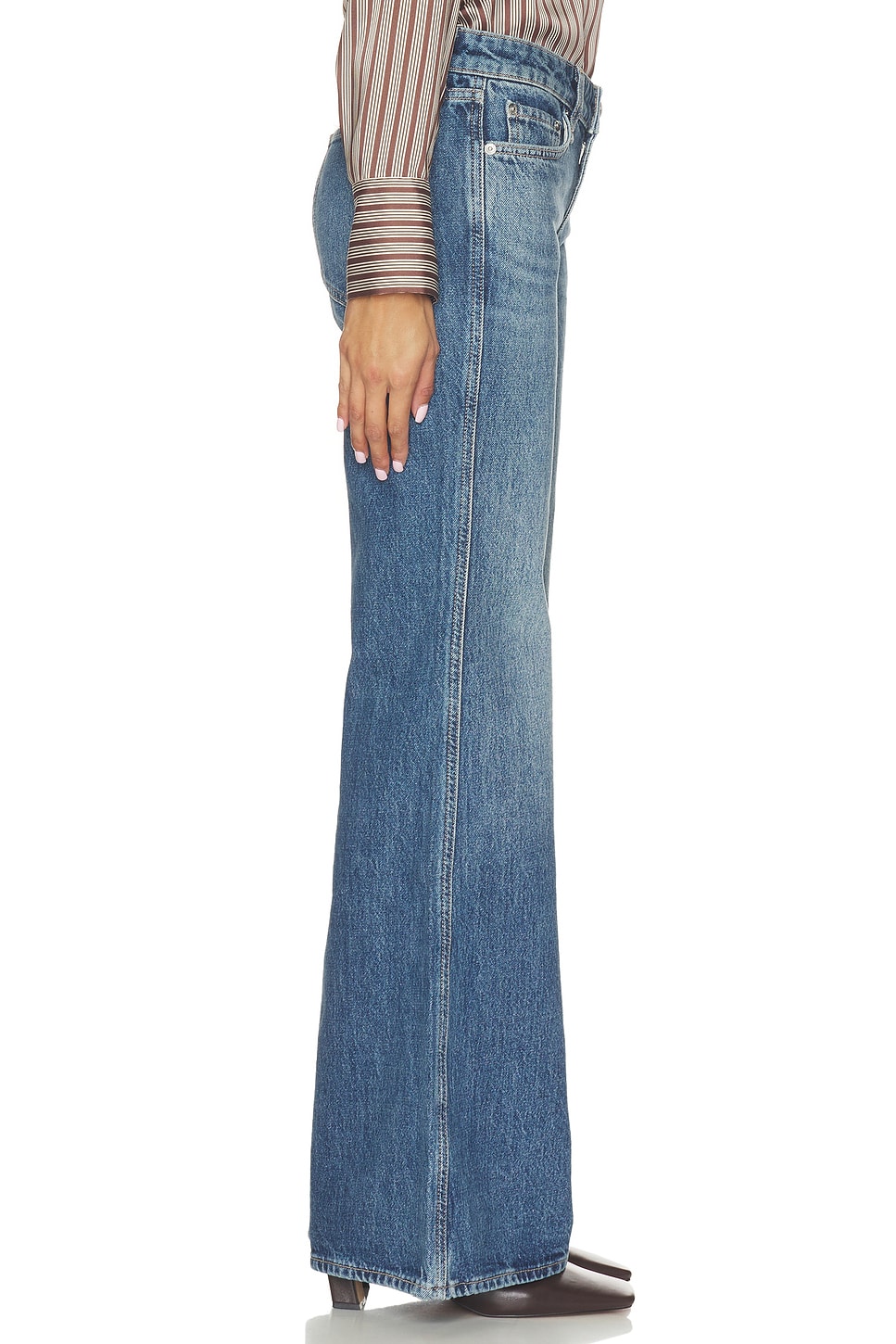 rag & bone Josie Low Rise Relaxed Flare Jeans