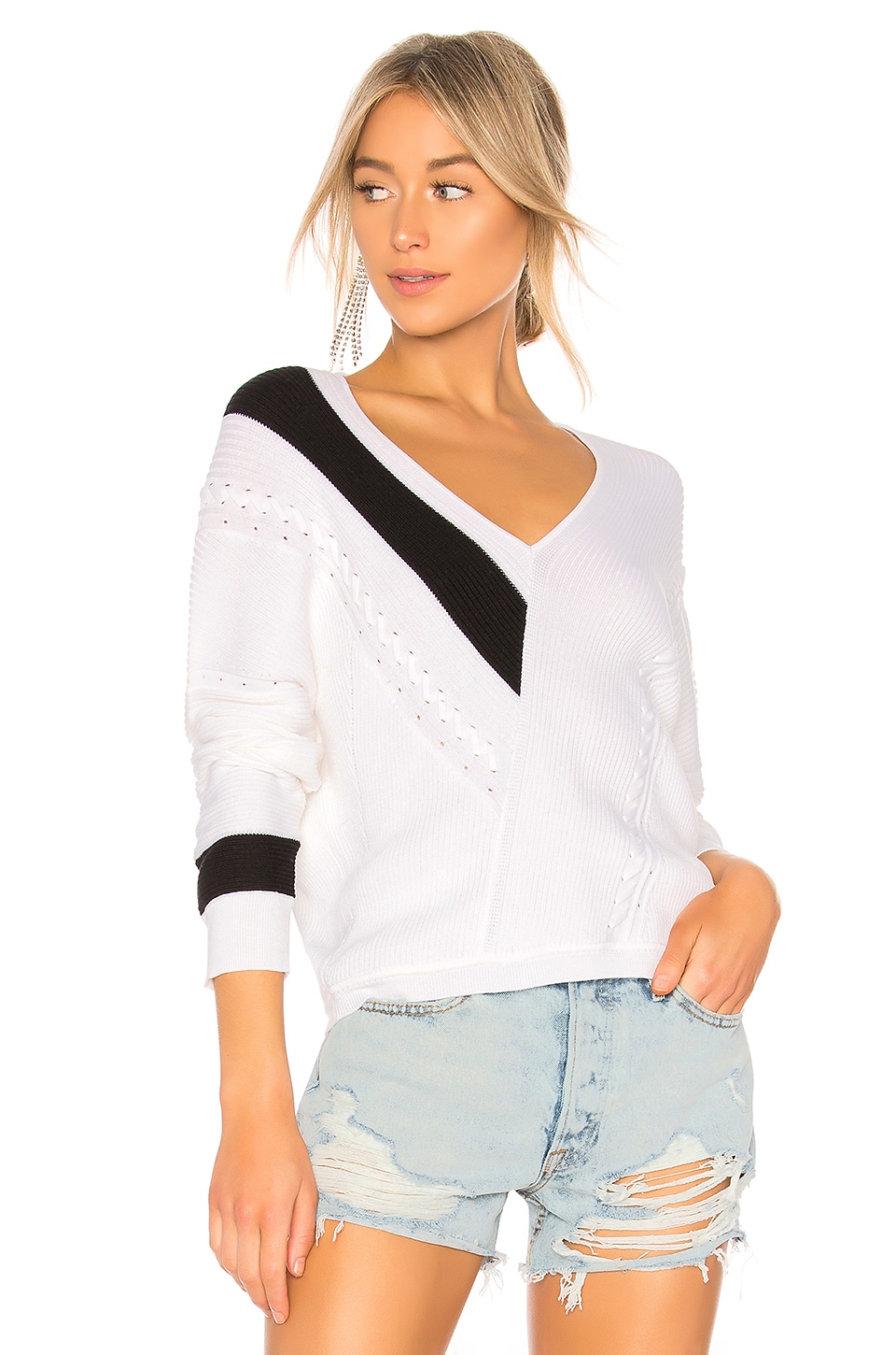 cricket v neck sweater