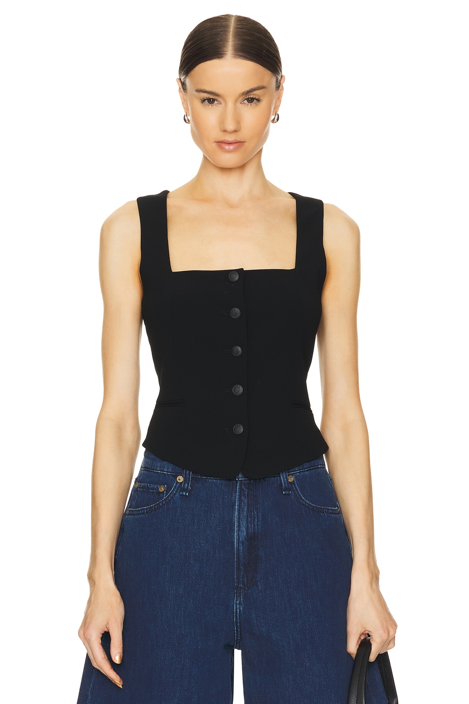 Rag & Bone Mariana Vest in Black | REVOLVE