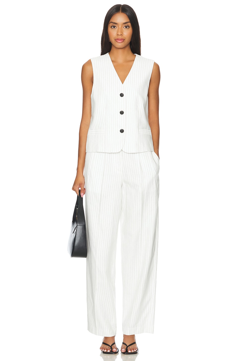 rag & bone Erin Linen Vest thumbnail