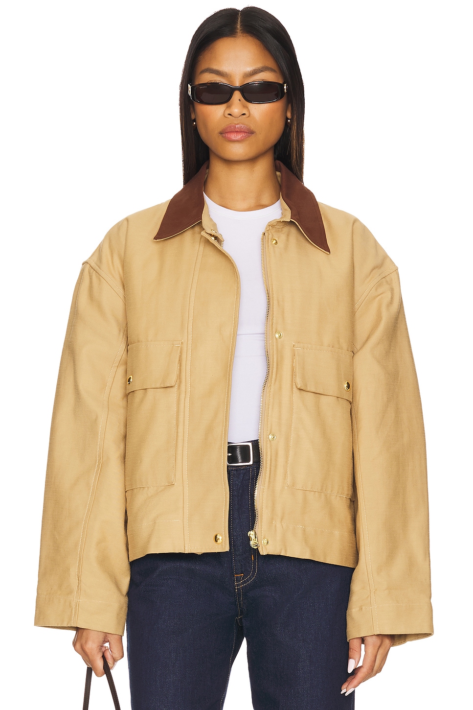 Nonie 2-in-1 Cotton Twill Jacket