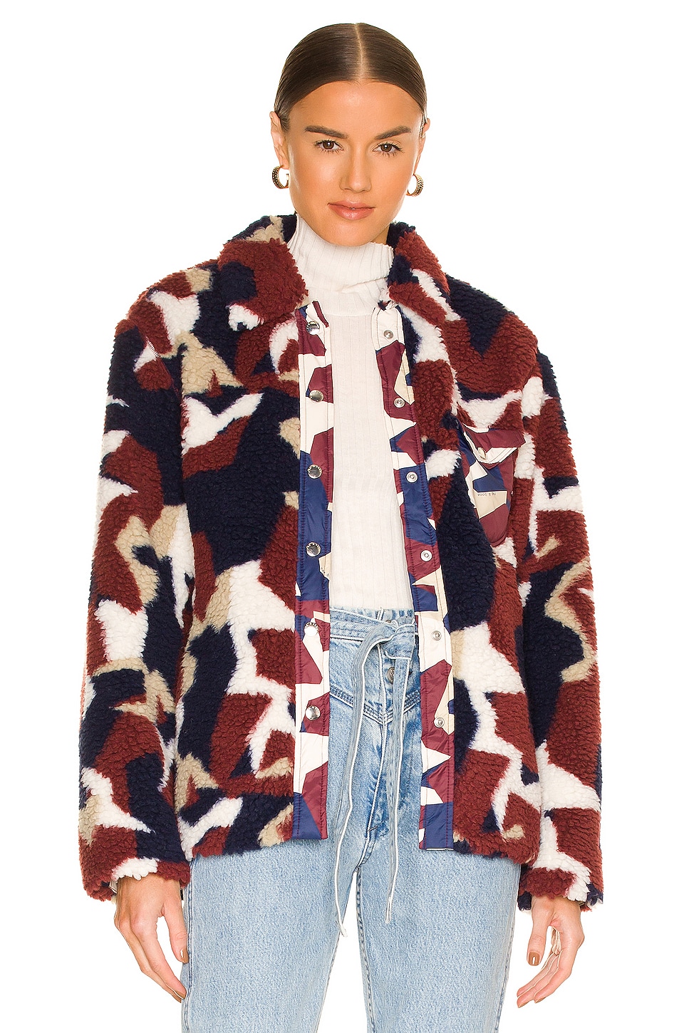 Rag \u0026 Bone Elliot Sherpa Shirt Jacket 