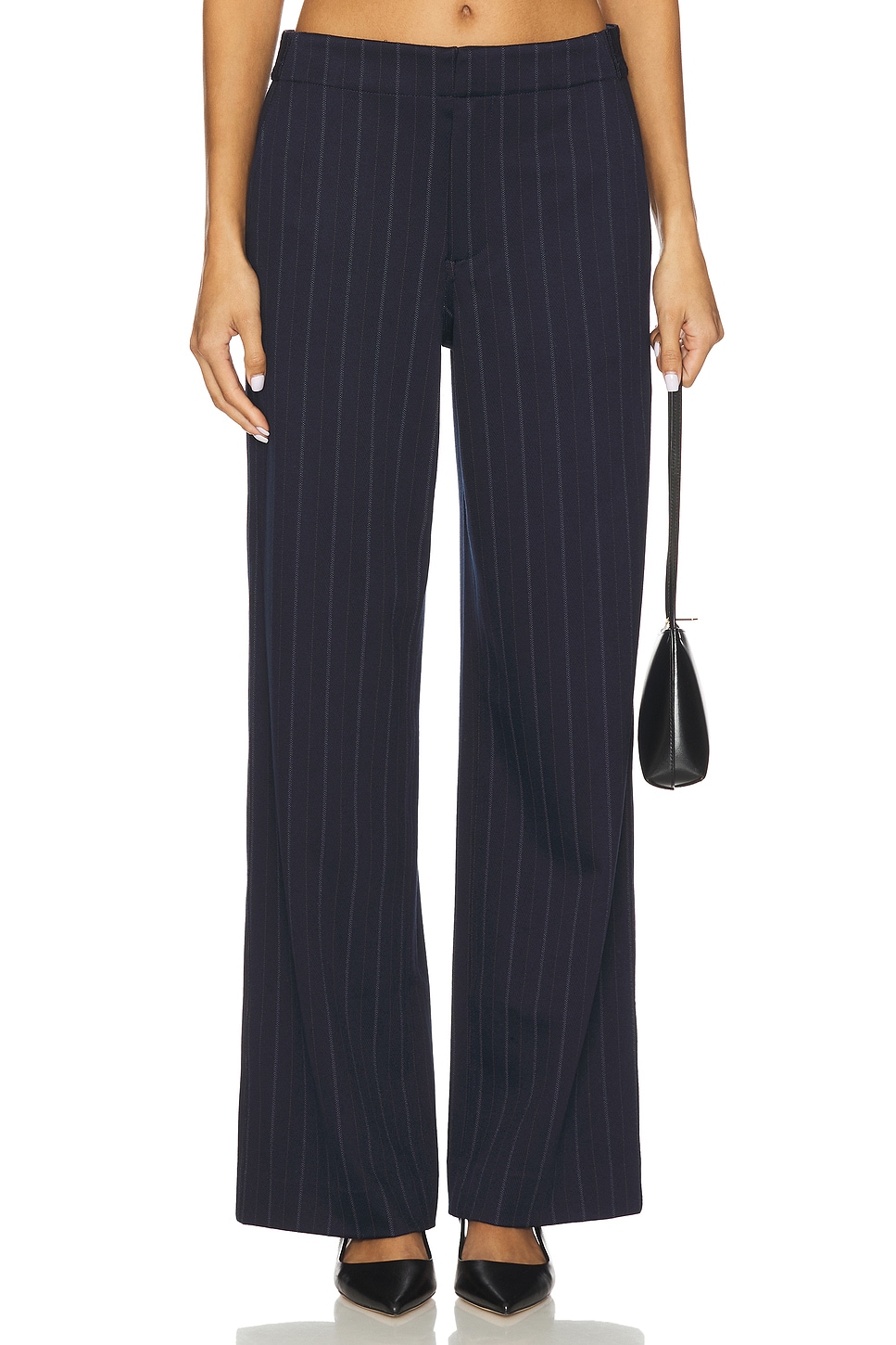 Rag & Bone Irina Ponte Tailored Pant in Navy Multi | REVOLVE