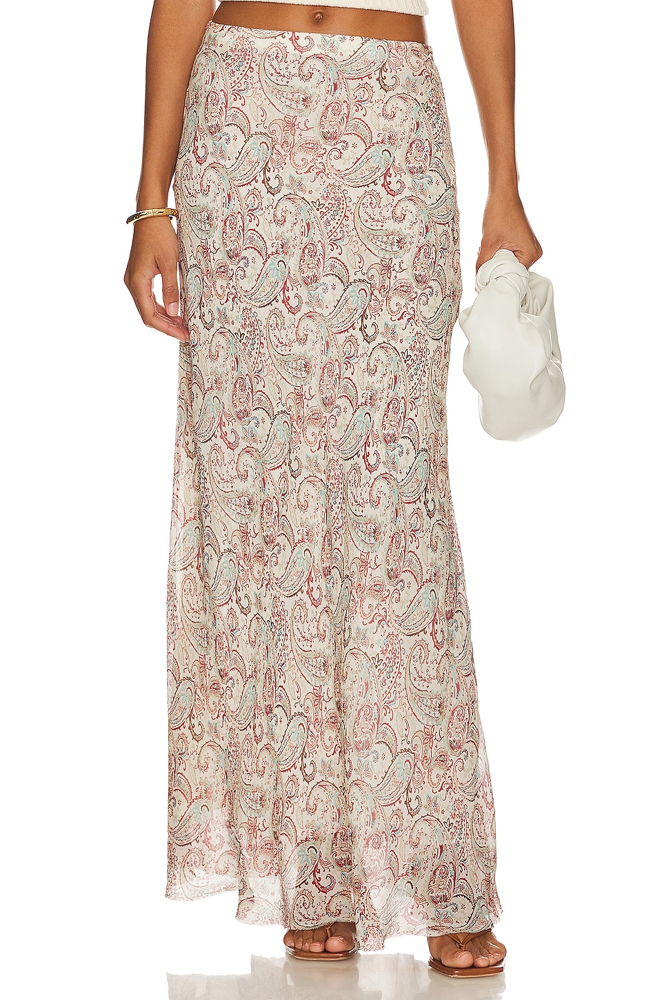 Rag & Bone Wren Maxi Skirt in Cream Multi | REVOLVE