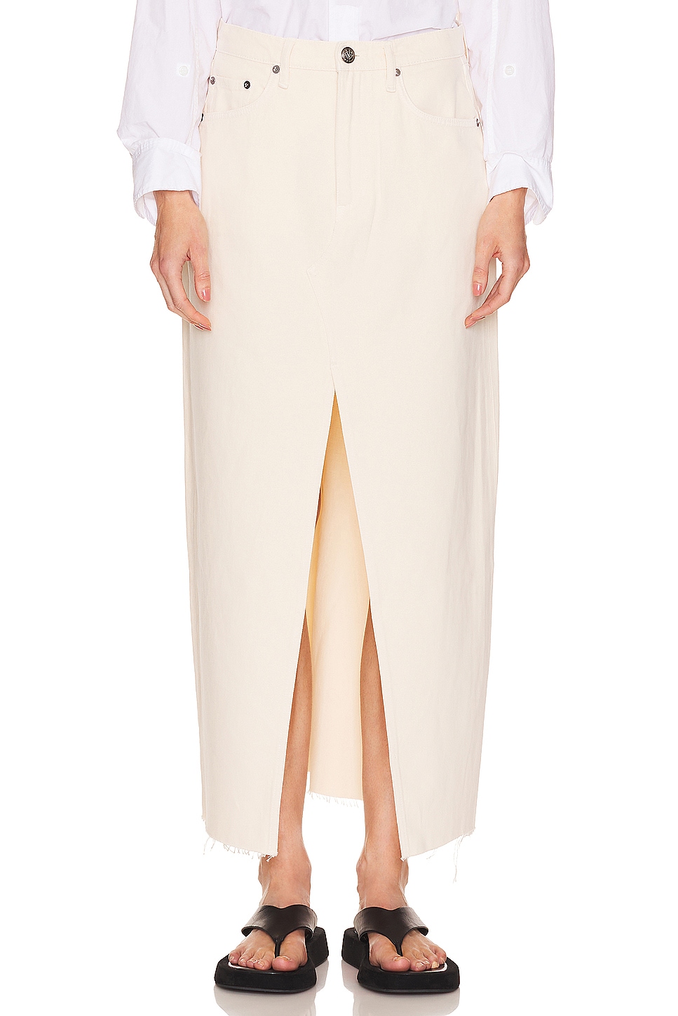 Rag & Bone Avery Maxi Skirt in Ecru | REVOLVE