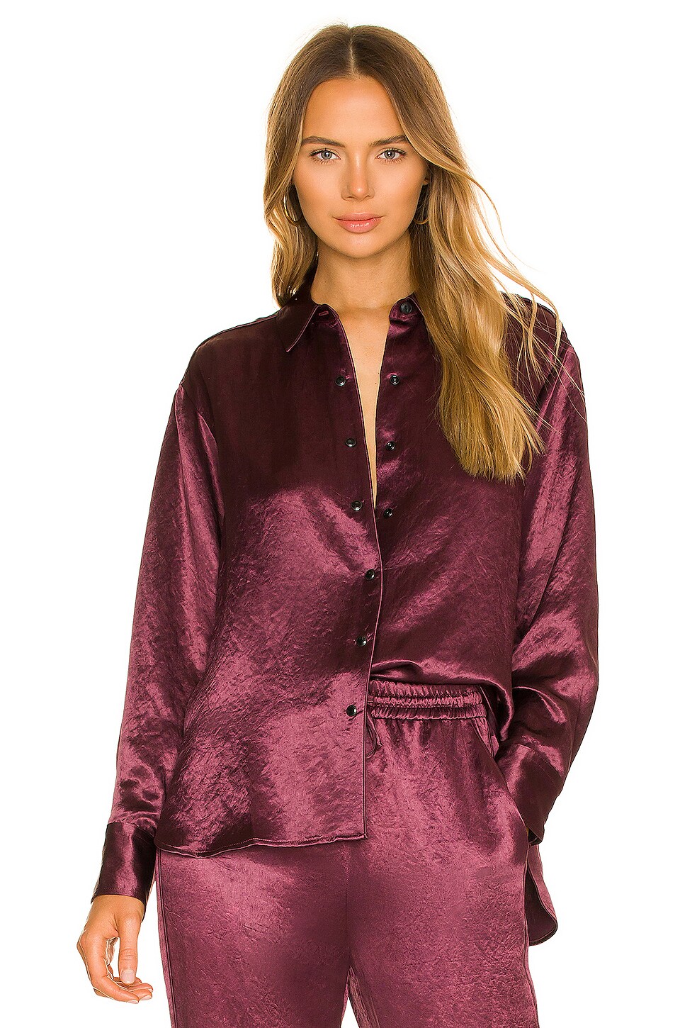 Rag & Bone Elias Shirt in Burgundy