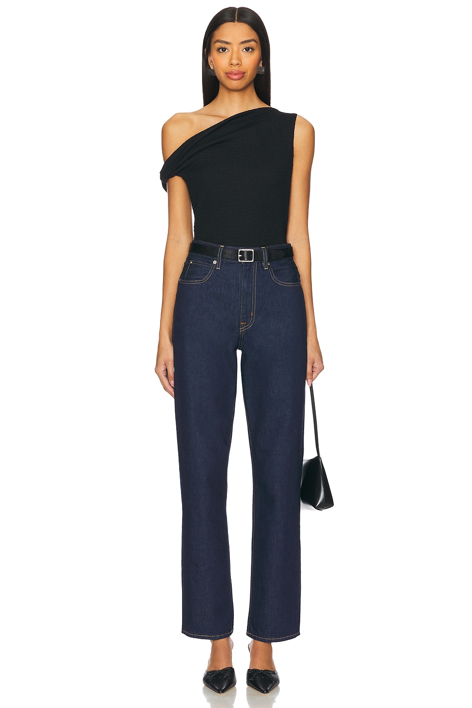 Rag & Bone Lou Off Shoulder Top in Black | REVOLVE