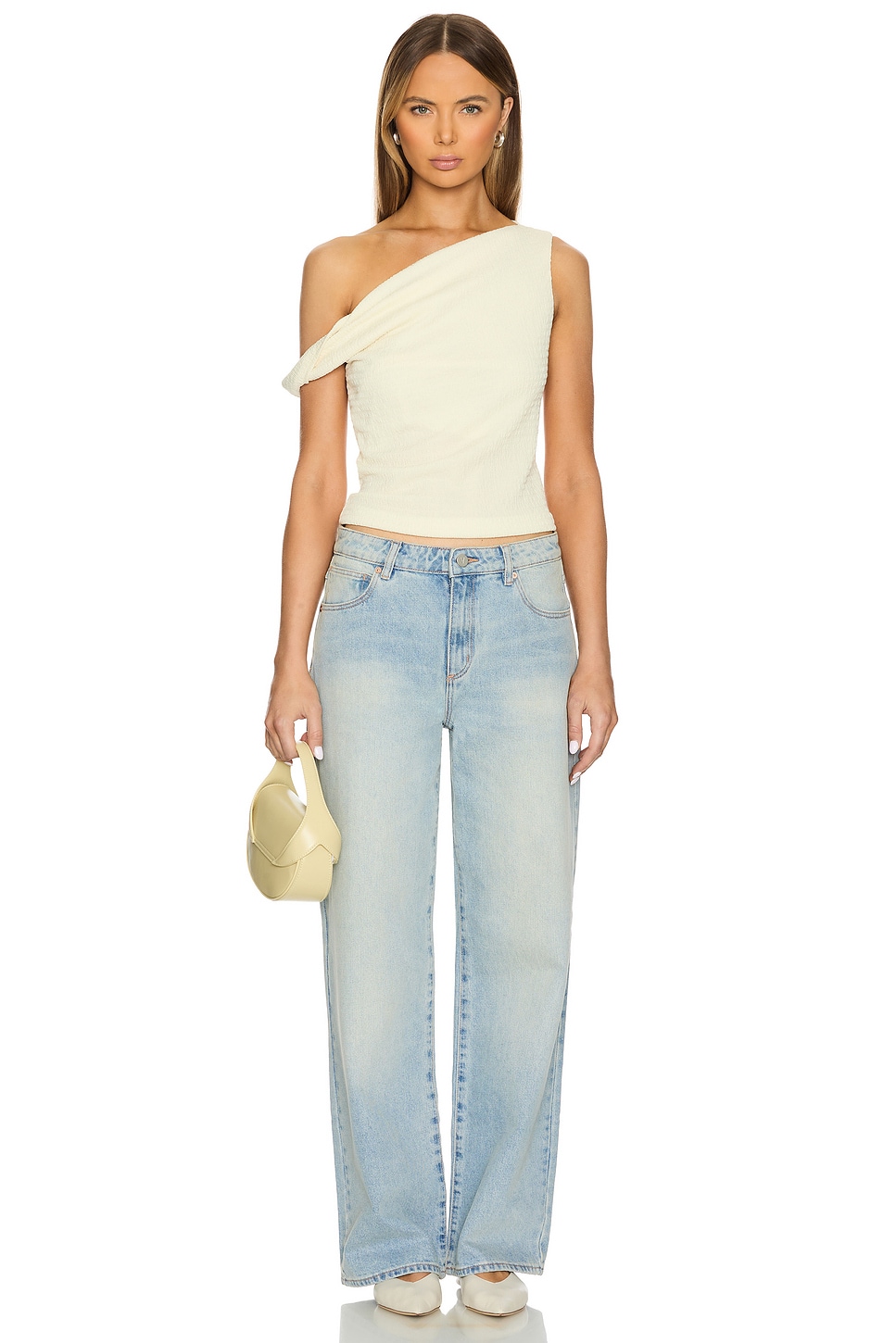 Gather off shoulder tops 　Riu Sky White Mesh Off Shoulder Top | Beginning Boutique US