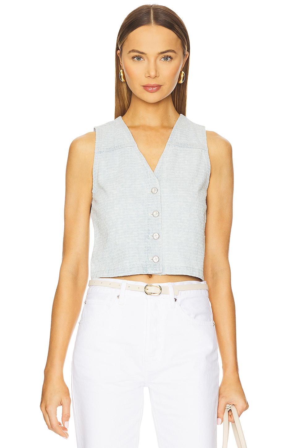 メゾンドドルチェ　candy tweed vest ホワイト 新品】dolce. candy tweed vest ドルチェ ツイード - メルカリ