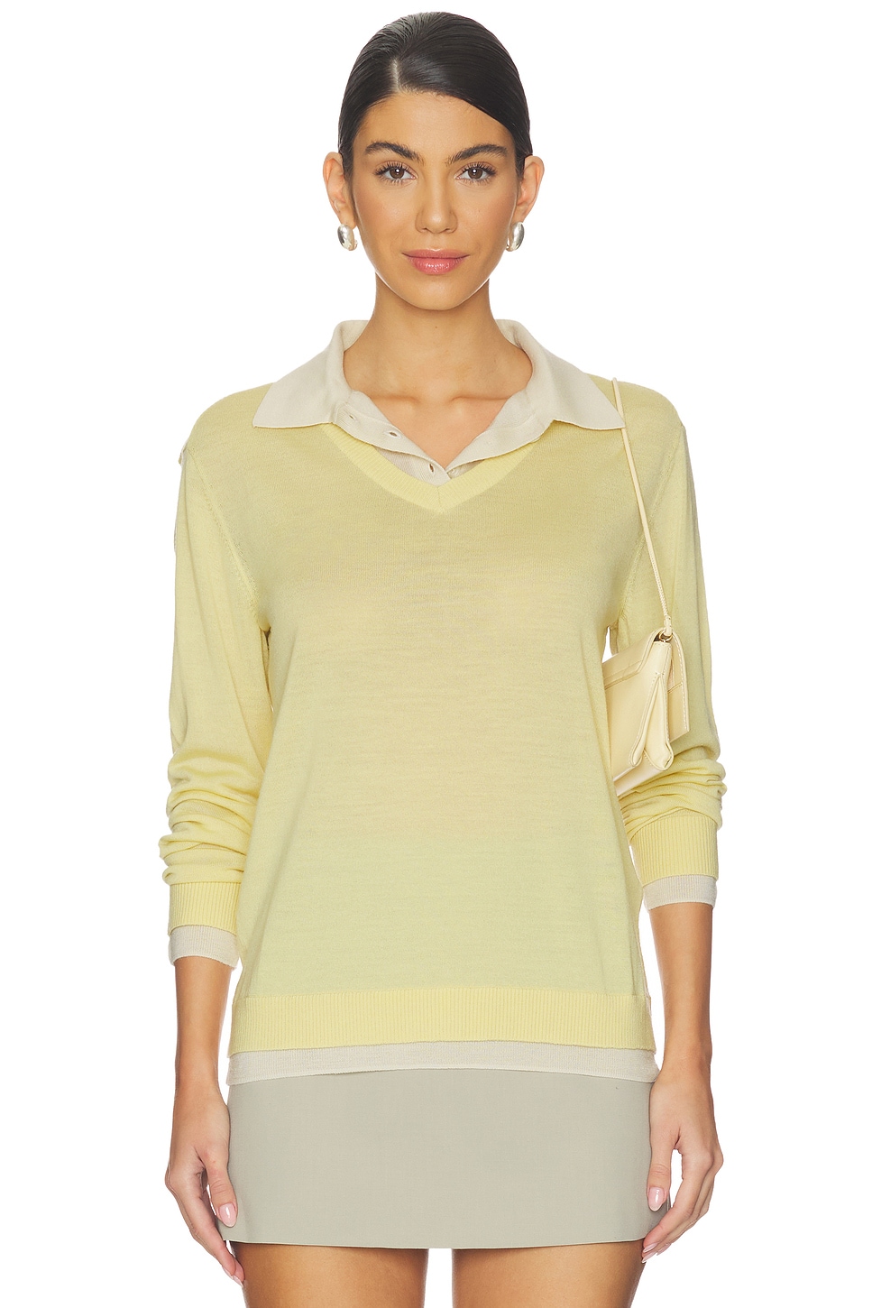 Anne Long Sleeve Layered Polo - thumbnail 2