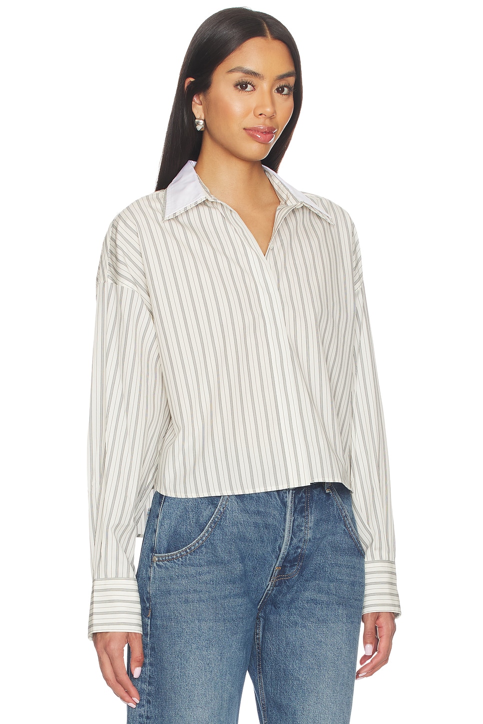 Marin Stripe Layered Shirt - thumbnail 9