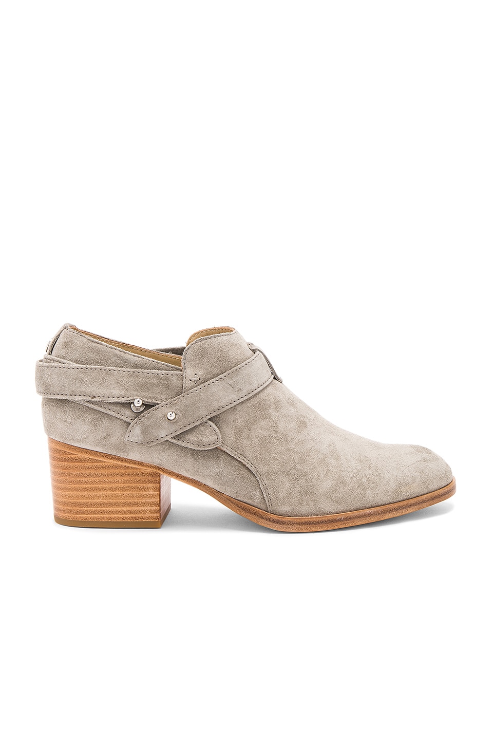 Rag & Bone Harley Bootie in Cemento Suede