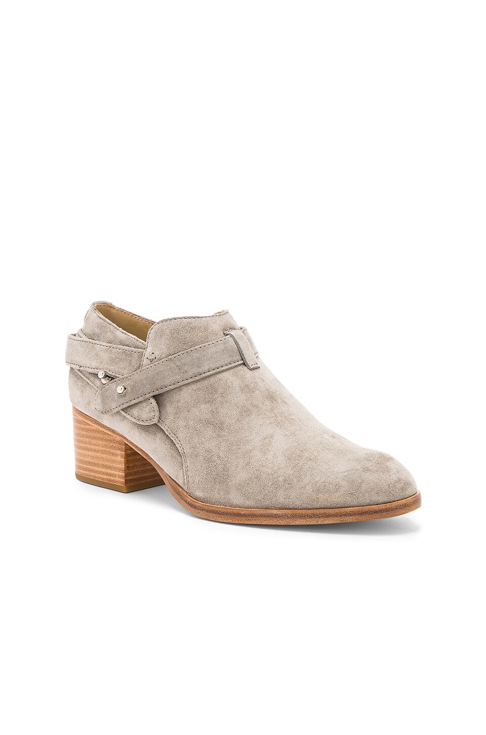 Rag & Bone Harley Bootie in Cemento Suede