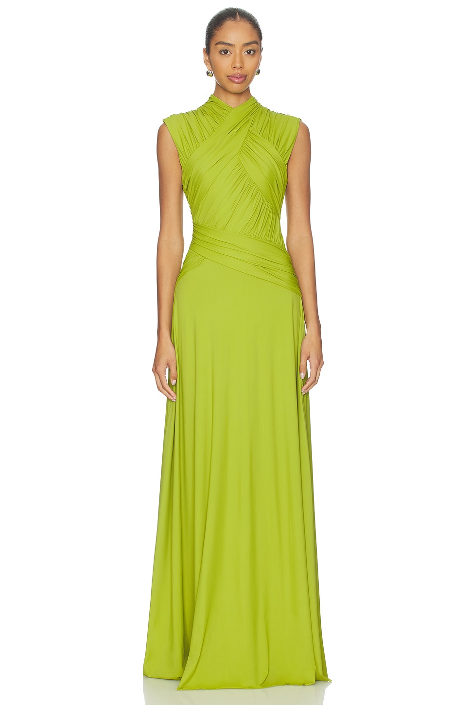 Rachel Gilbert Juniper Gown in Apple | REVOLVE