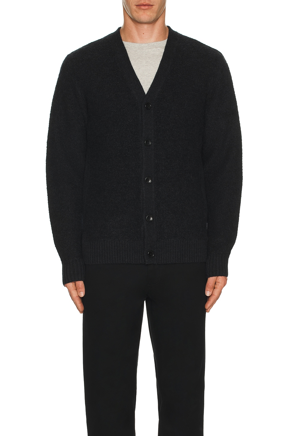 Textured Boucle Turf Cardigan - Thumbnail 3
