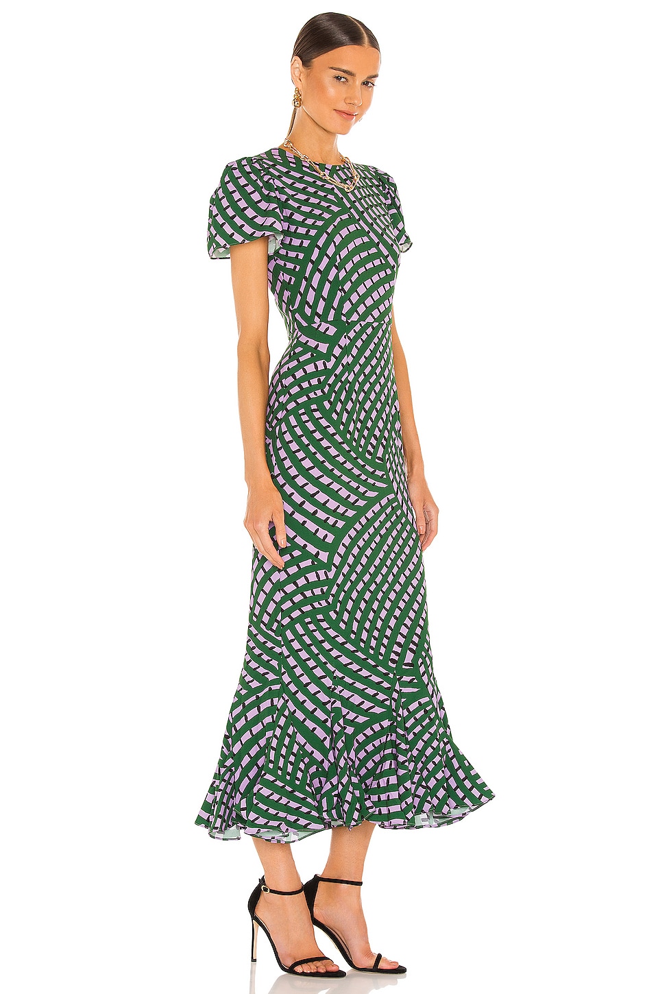 Rhode Lulani Dress in Woven Geo Purple | REVOLVE