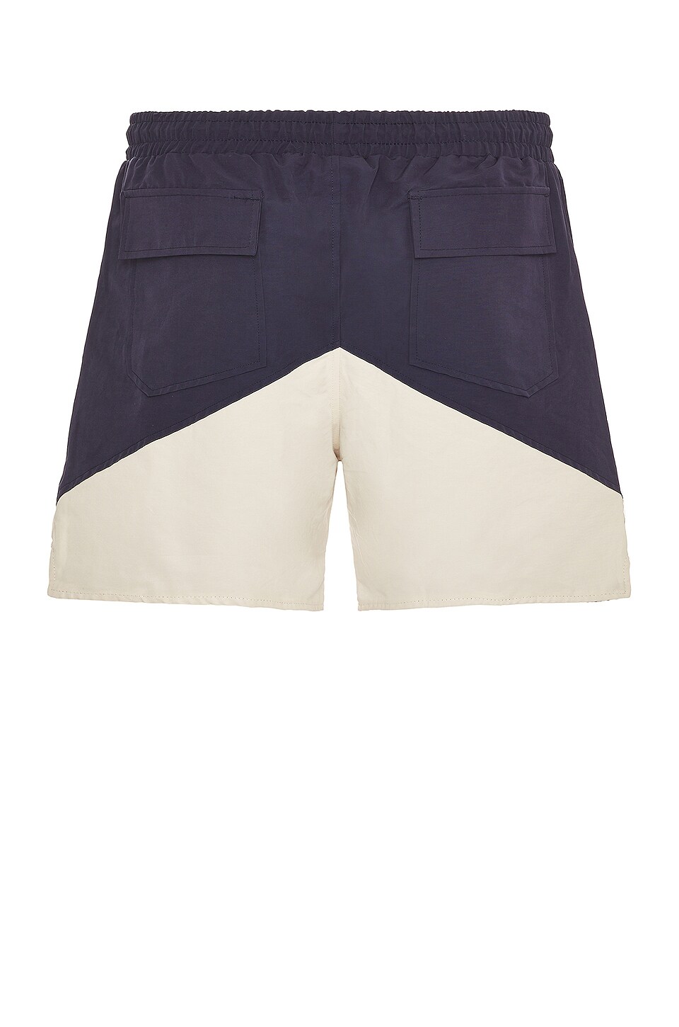 Rhude Yachting Short in Navy & Creme