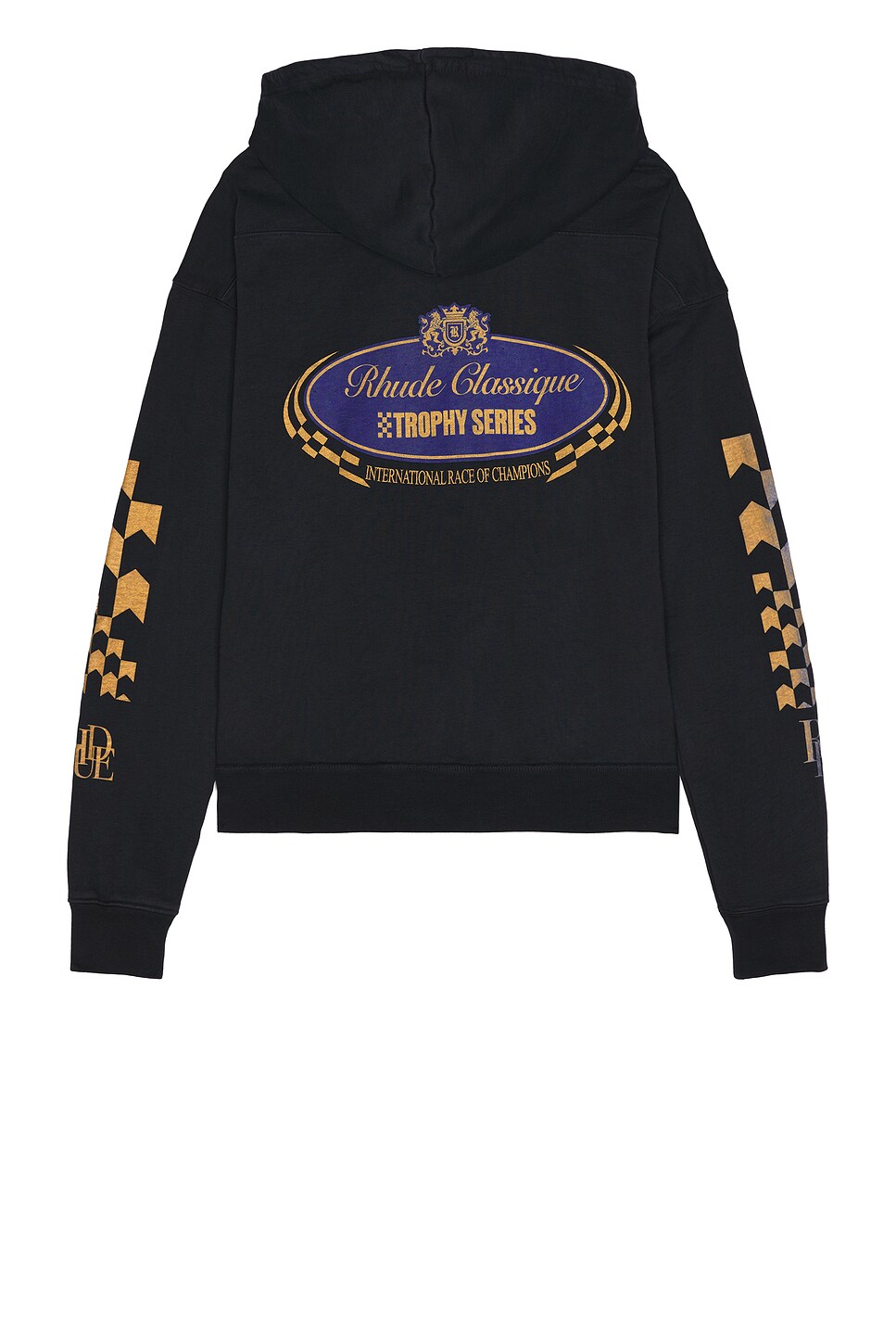 Rhude Trophy Series Hoodie in Vintage Black