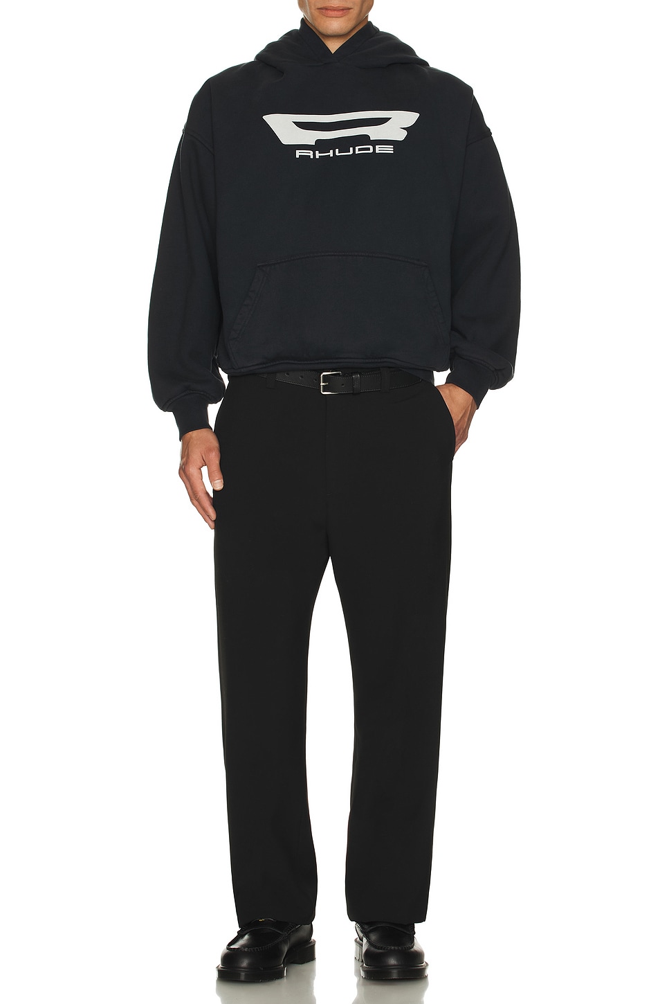 【関税込み】Rhude ブラック Campione フーディ Rhude CAMPIONE パーカー - Vintage Black | REVOLVE