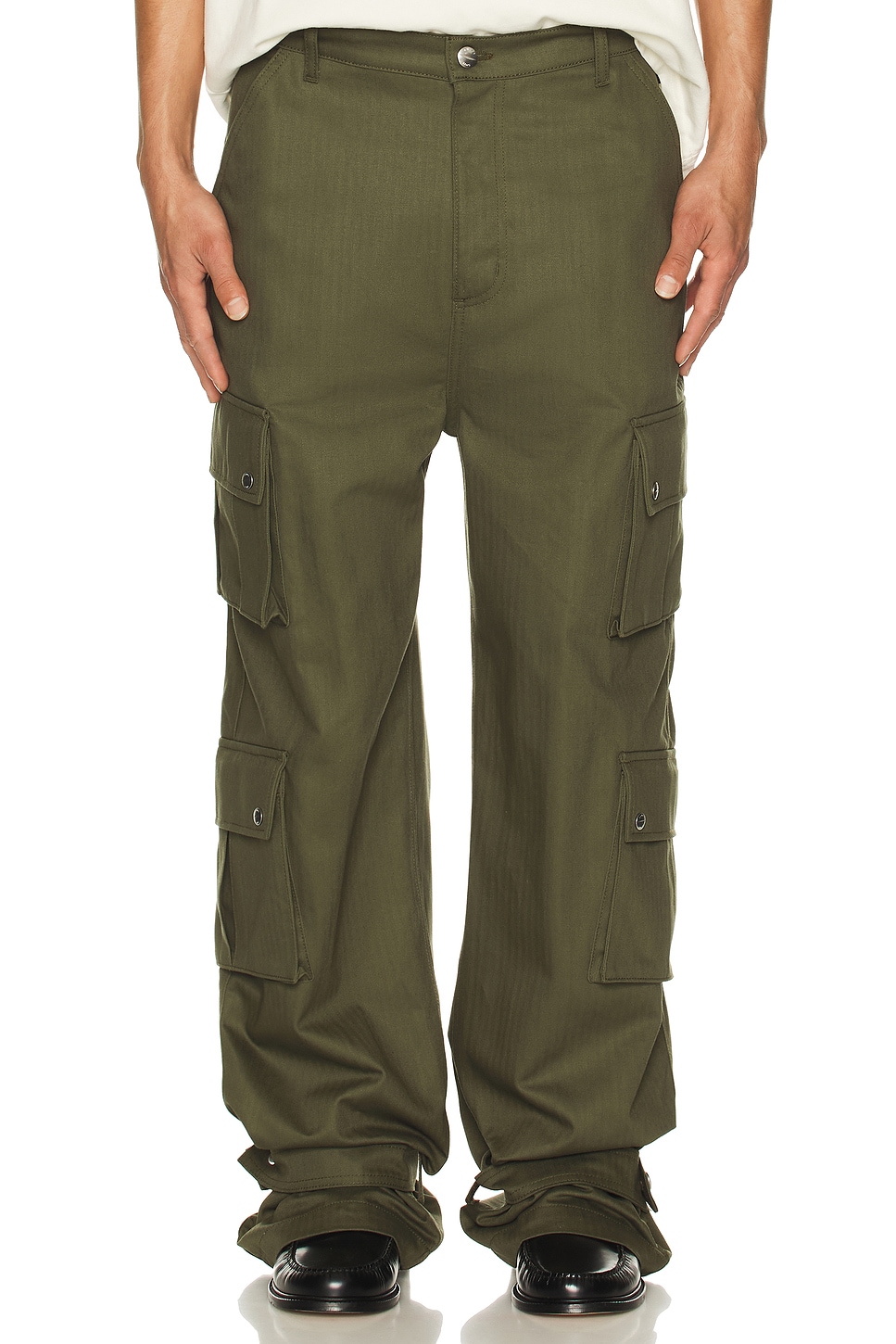 Rhude Desert Cargo Pant in Khaki Green | REVOLVE
